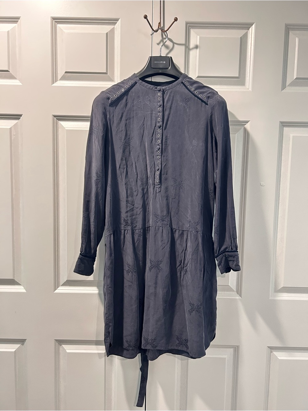 Zadig & Voltaire Black Mini Black Silk Dress Size Small